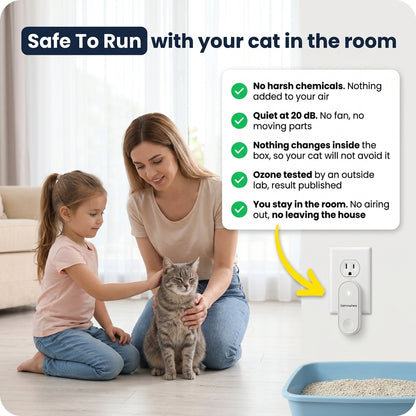 RoomSafe Odor Guard: Litter Box Odor Eliminator for Cats