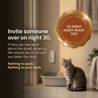 RoomSafe Odor Guard: Litter Box Odor Eliminator for Cats